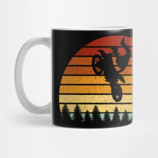 Vintage Sunset Motocross Gift For Bikers and Motocross Racers Mug